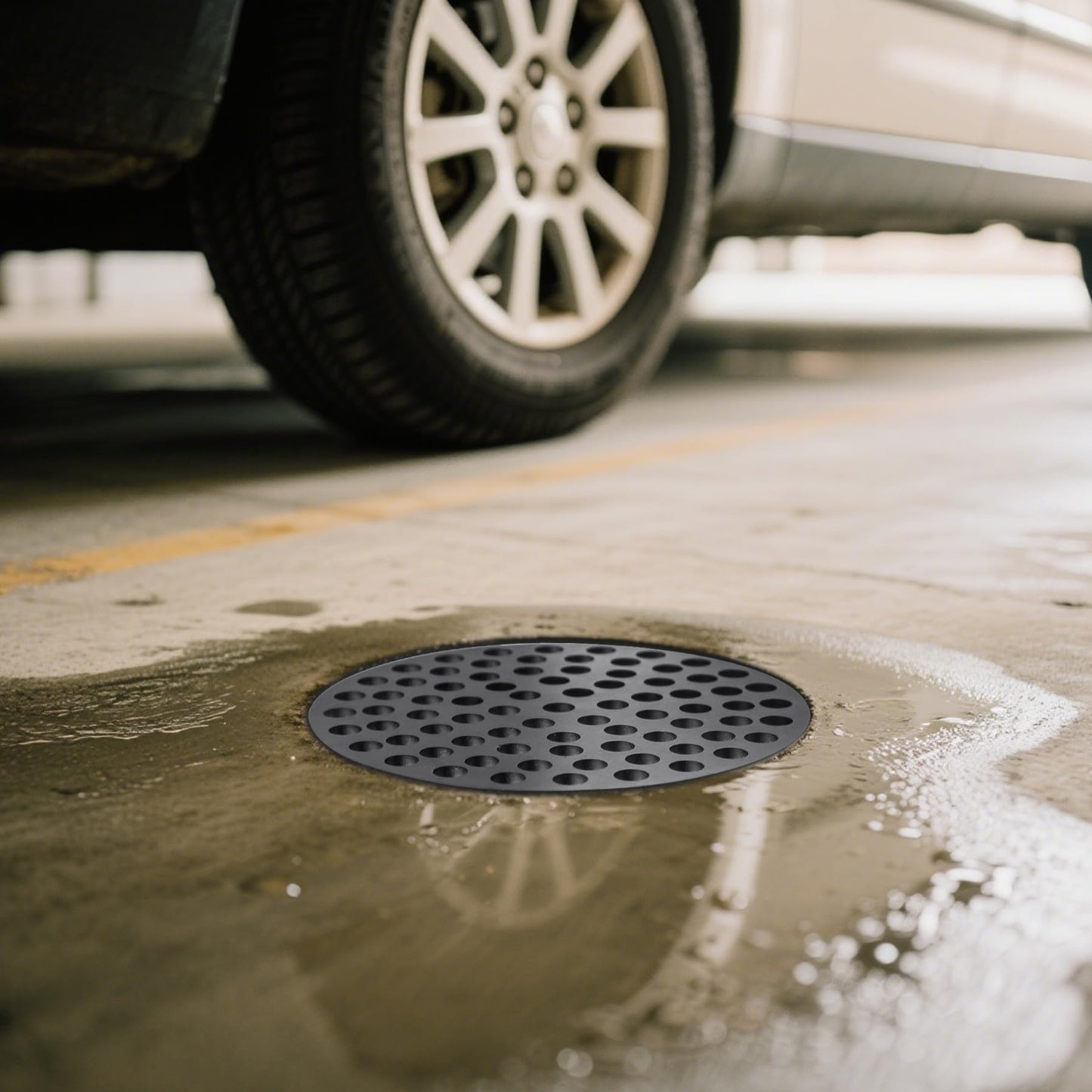 Baudelun 7 inch Floor Drain Cover, Garage Drain Cover Replacement Solution, Floor Strainer