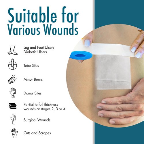 Dynarex Sterile Petroleum Non Adhering Gauze Dressing for Wounds, 12 Count