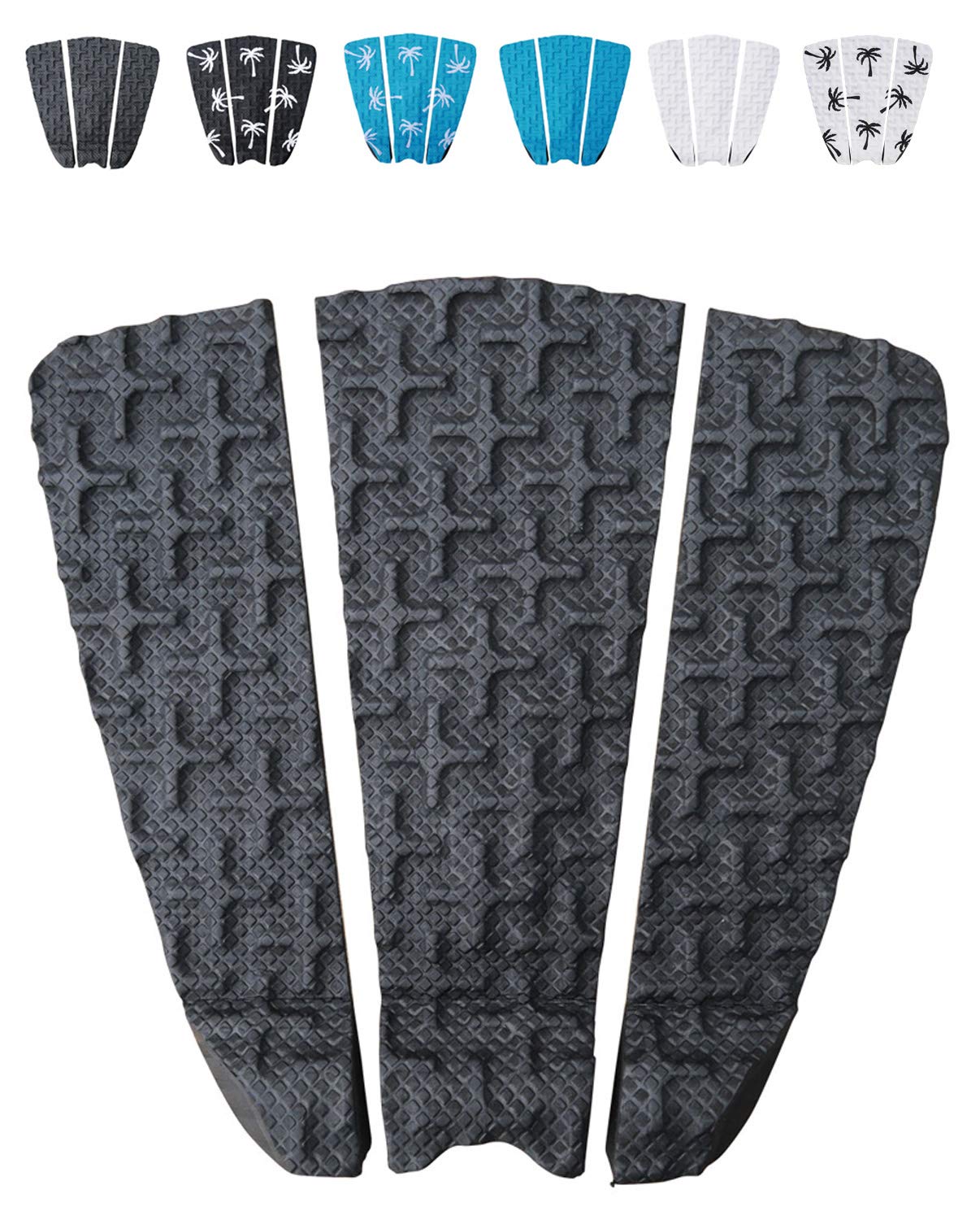 Ho Stevie! Premium Surfboard Traction Pad - Foot Won't Slip - 3 Piece, Full Size, Maximum Grip, Strongest 3M Adhesive