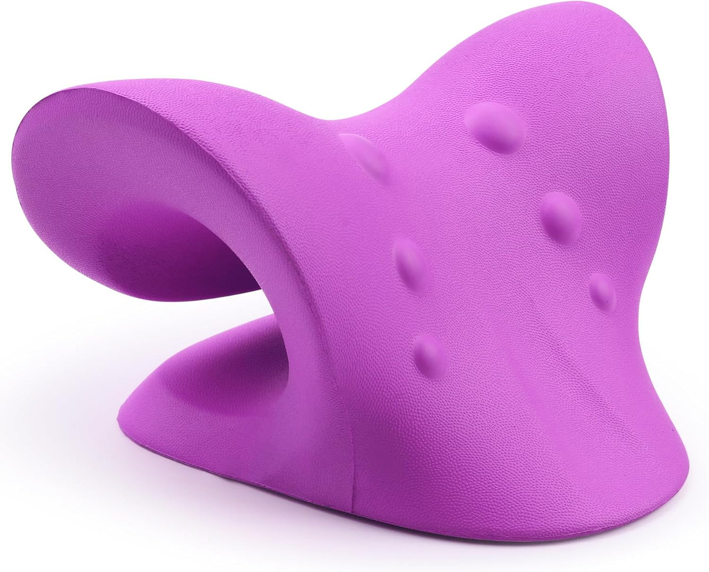 RESTCLOUD Neck and Shoulder Relaxer - Cervical Traction Device for TMJ Pain Relief | Purple Chiropractic Pillow