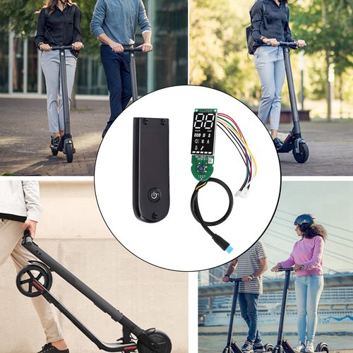 VGEBY Electric Scooter BT Digital, Scooters Equipment Accessories Display Dashboard with Display Panel Cover, Circuit Board and Screen Cover for G30