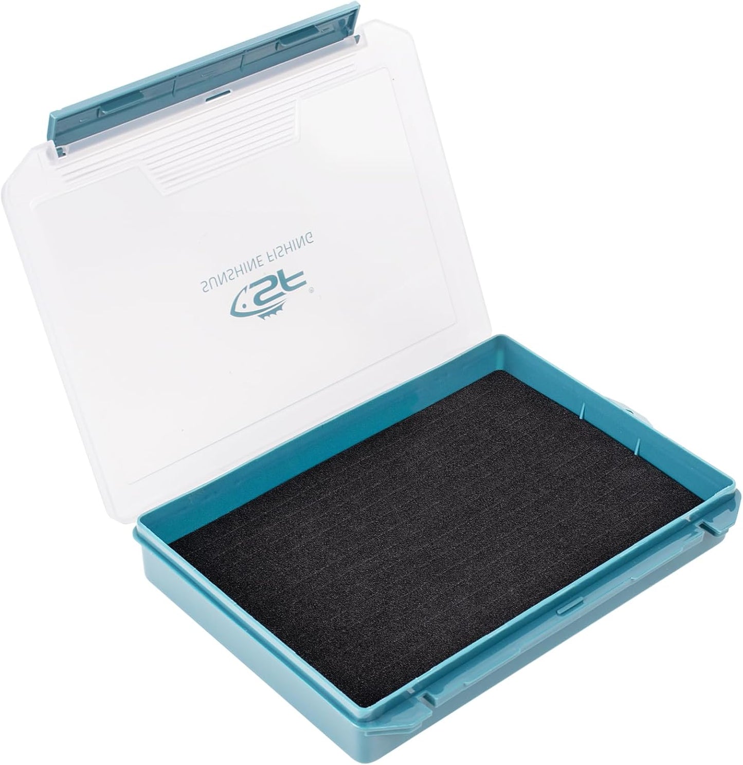 SF Fishing Tackle Box - 3600 Slit Foam Case for Hooks & Jigs - Durable Plastic Storage Tray, 1 Pack