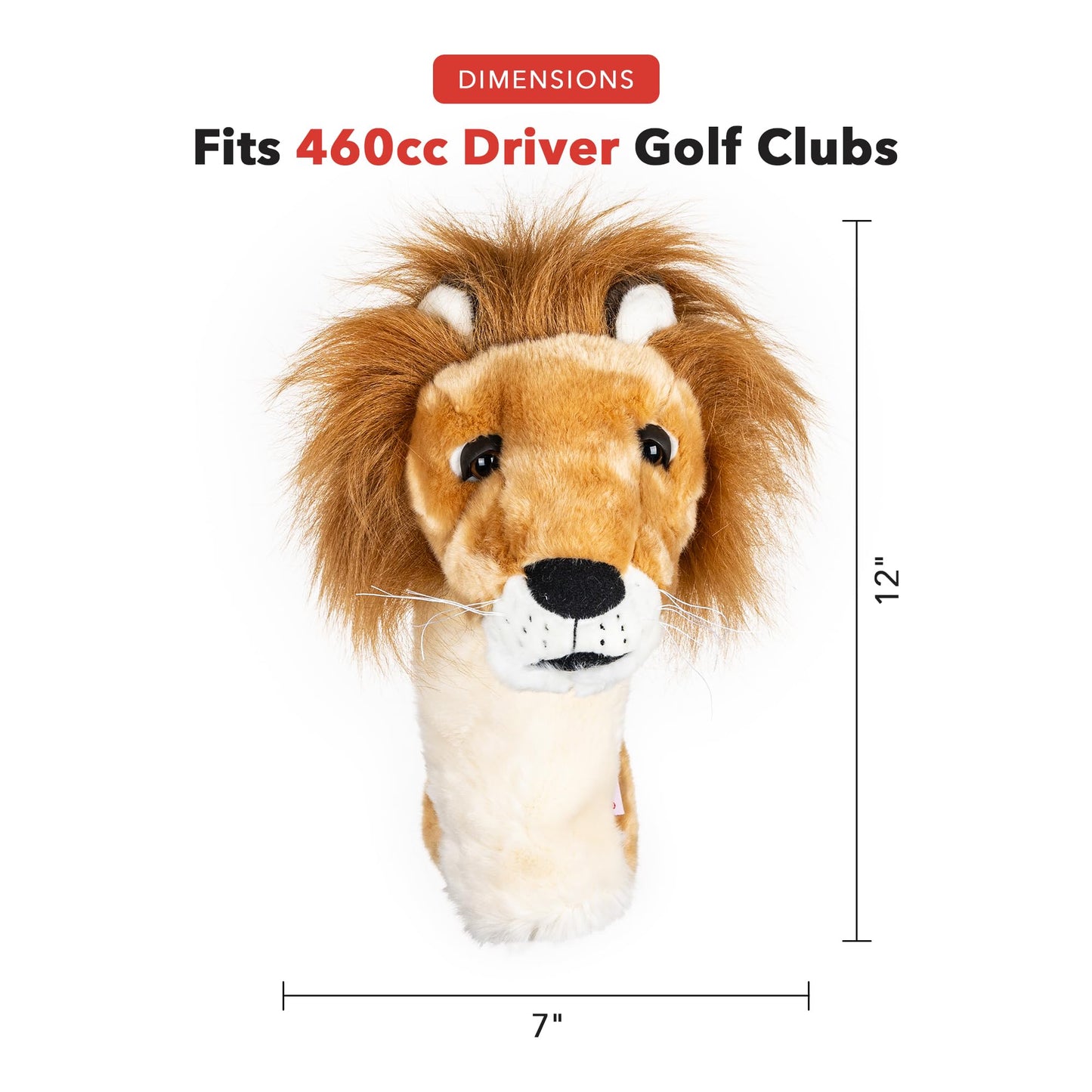 Daphne's Headcovers Lion Driver Headcover | Premium Driver Headcovers | Funny Golf Club Covers | Stylish Protection for Your Clubs | Men's Golf Gear | Driver Headcover for Men and Women