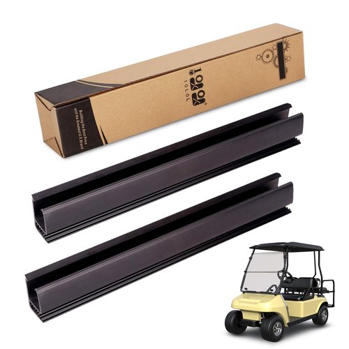 10L0L Golf Cart 1"x1" Windshield Mounting Clips for Club Car DS/Precedent/Tempo Windshield Sash Clips Retaining Holder Brackets, OEM# 101444101, 102163001, 2 Pieces,12.6" L