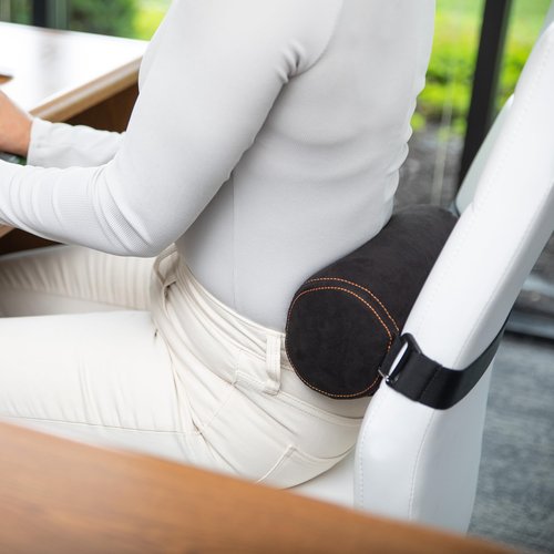 OPTP The Original McKenzie Signature Lumbar Roll – Premium Made Lumbar Pillow, Firm Lower Back Support for Chair and Lumbar Support for Car - for Improved Posture and Support