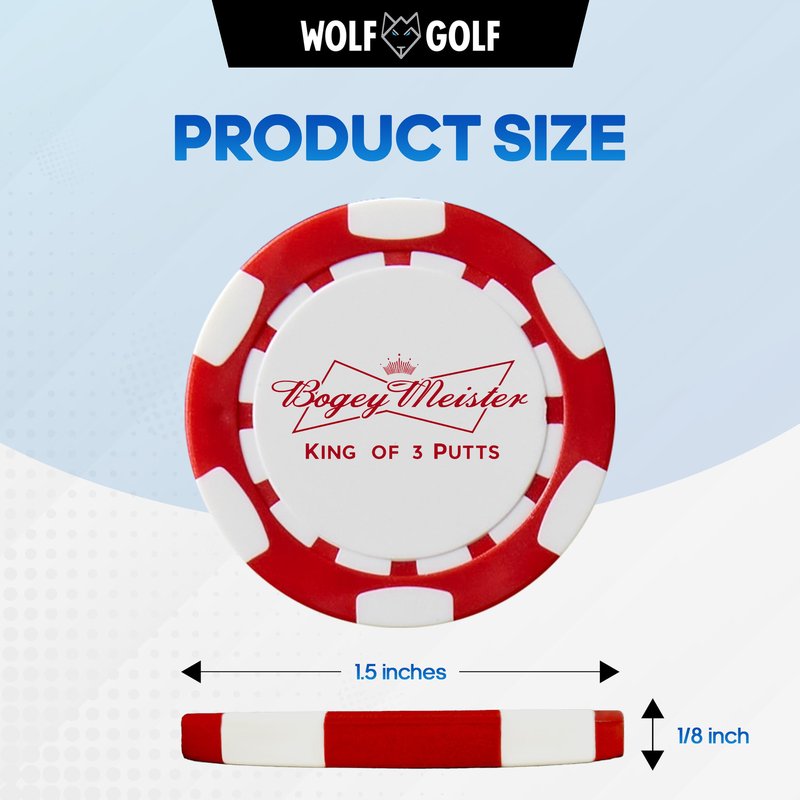 Golf Ball Marker Poker Chips | 6 Pack | Choose Your Golf Gift Set | Golf Marker Mens Gifts | Funny Golf Gifts | Funny Golf Accessories for Men | Womens Golf Accessories