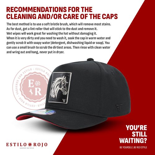 Ferreti Culiacan The Horse Hat - Premium Black Trucker Hats for Men and Women, Ball Caps for Men for Any Occasion, Gorra para Hombre Ajustable, Black Snapback Cap - Adjustable Size