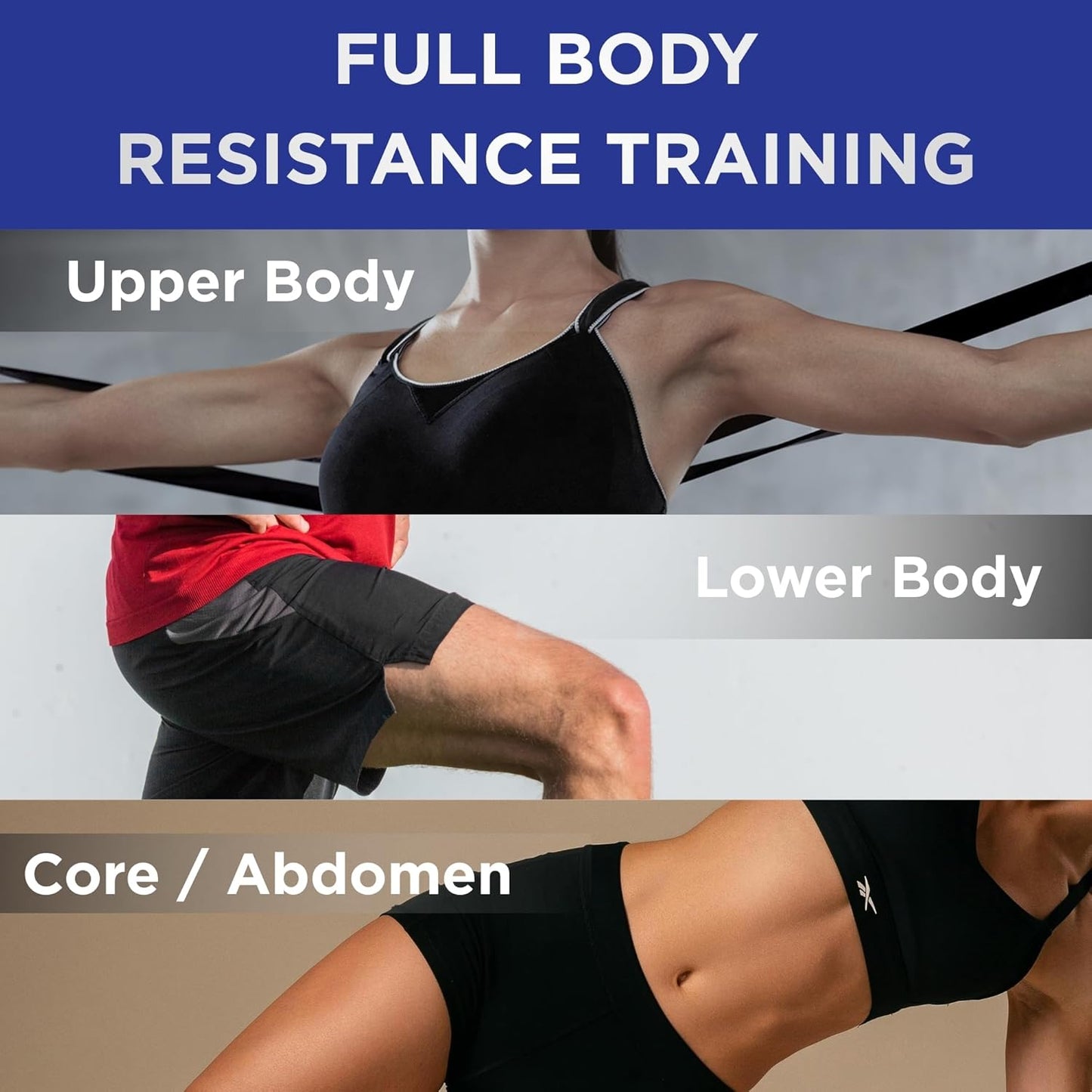 TheraBand Resistance Band - Non-Latex Elastic Bands for Upper & Lower Body Exercise | Rehab & Pilates