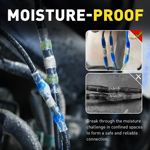 Haisstronica 340 PCS All-In-One Electrical Connector Set - Solder Seal Wire Connectors & Heat Shrink Tubing