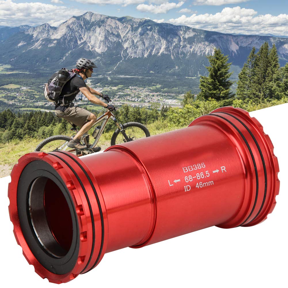 Shipenophy BB386 EVO PF30 High durability BB386 EVO PF30 Alloy Frame Bottom Bracket Accessory for Home Entertainment for School Sports(red)