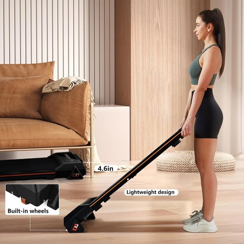 GOYOUTH Electric Treadmill - 2 in 1 Under Desk Motorized Walking & Jogging Machine with Remote Control & LED Display