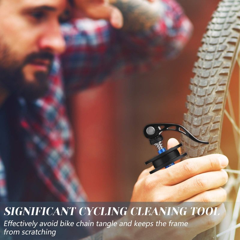 Sumind Bike Chain Holder Bicycle Bike Chain Keeper Holder Bike Dummy Hub Chain Keeper for Chain Cleaning Transporting Lubing Storing
