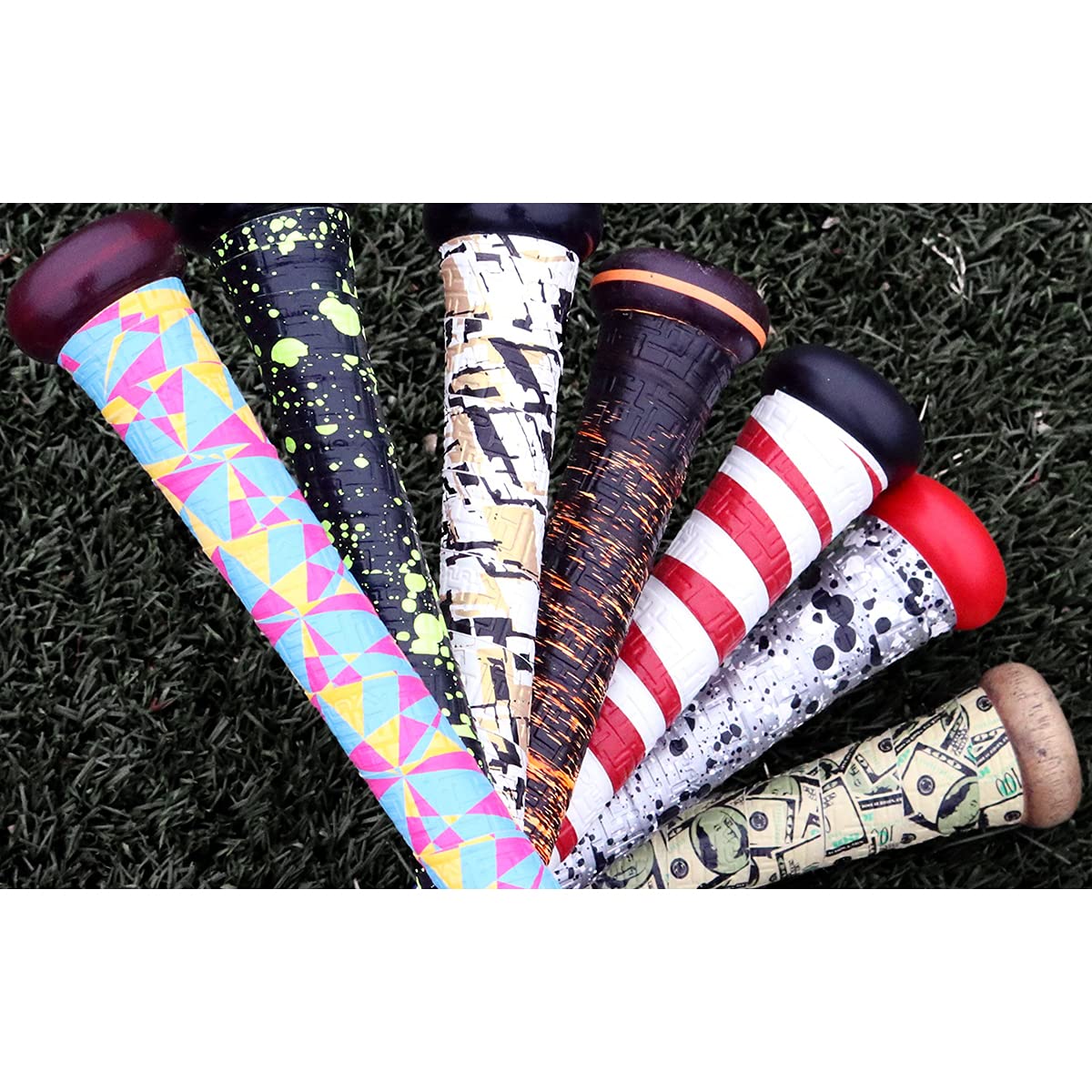 Vulcan Sporting Goods Co. Black/Max Cool Pickleball Overgrip (3 Pack)