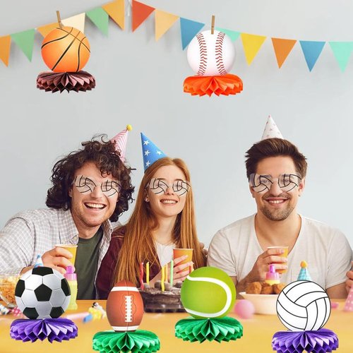 Layway 12 Pcs Sport Glasses Set,Football, Volleyball, Soccer, Basketball, Softball Sunglasses for Party Favors, Team Event Gifts (Volleyball)