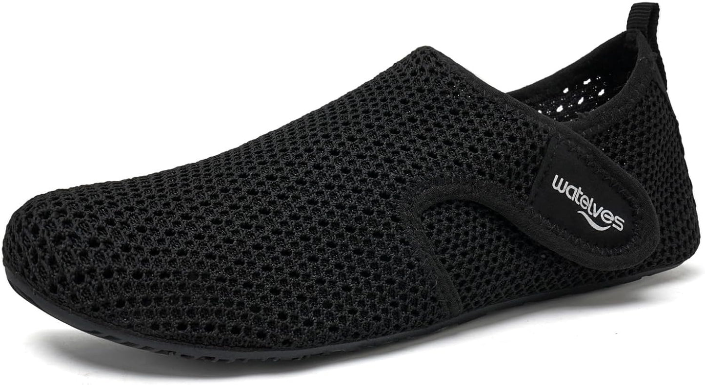 WateLves Water Shoes - Quick-Dry Aqua Socks for Men & Women | Adjustable Travel Slippers for Beach & Pool