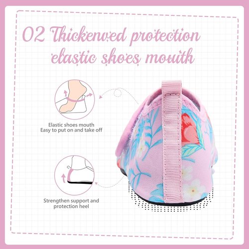 HIITAVE Kids Water Shoes - Non-Slip Quick Dry Aqua Socks for Boys & Girls | Perfect for Beach & Pool