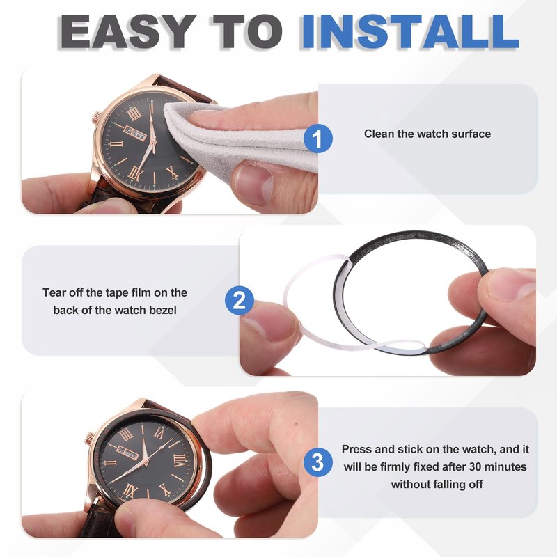 PATIKIL Watch Bezel Insert 47mm, Steel Watch Bezel Ring Adhesive Anti Scratch Bumper Cover Wristwatch Loop Frame Protective Case for Garmin for Fenix 8 Amoled Display, Silver/Gray
