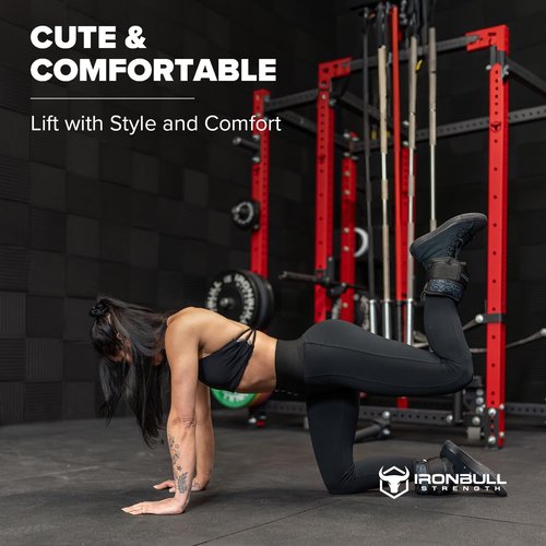 Adjustable Ankle Weights (Pair) - Weighted Ankle Weight for Walking, Gym and Exercise - 2, 4, 6, 8, 10 LB Leg Weight with Straps for Women and Men (Black)