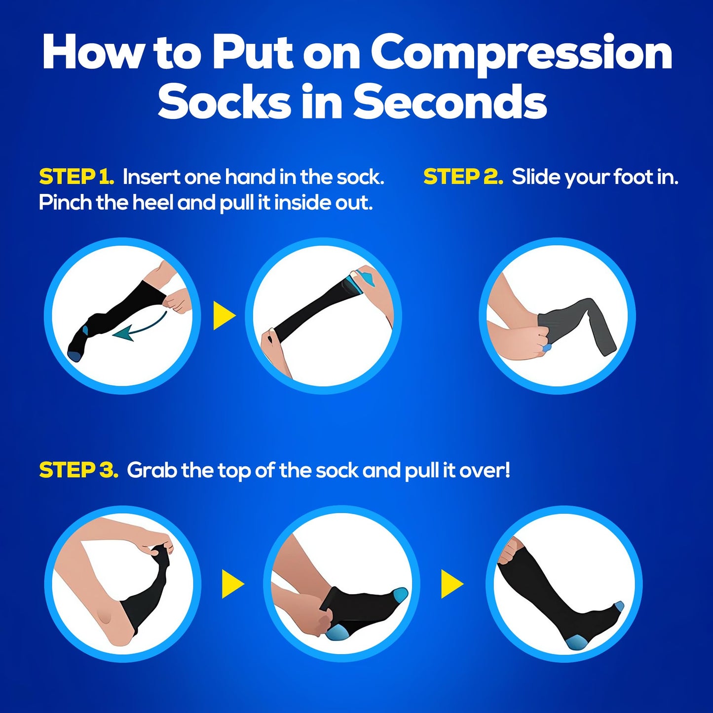 SB SOX Lite Compression Socks for Men & Women (15-20mmHg) – Best Compression Socks for Flying, Medical, Sports, Wide Calf Fit, and Daily Wear (Black/Gray, XXL)