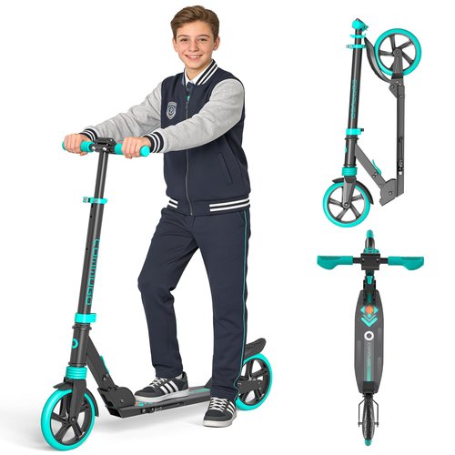 Kick Scooter for Kids 5-12 with Suspension, Teens, Foldable Lightweight Scooter with 8 Inch Wheels, Max Load 240 LBS