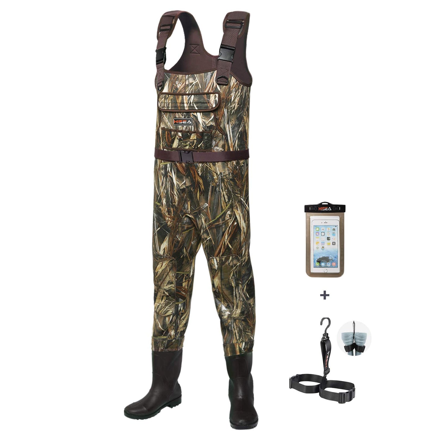 HISEA Chest Waders for Men Neoprene Hunting Wader Waterproof Bootfoot Wader