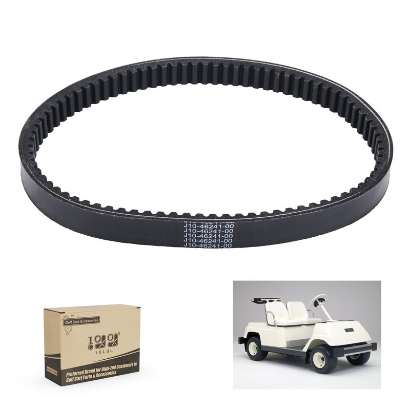 10L0L Golf Cart Clutch Drive Belt for Yamaha G1 G3 2 Cycle Gas Models 1978-1989,OEM# J10-46241-00-00, J17-46241-00-00