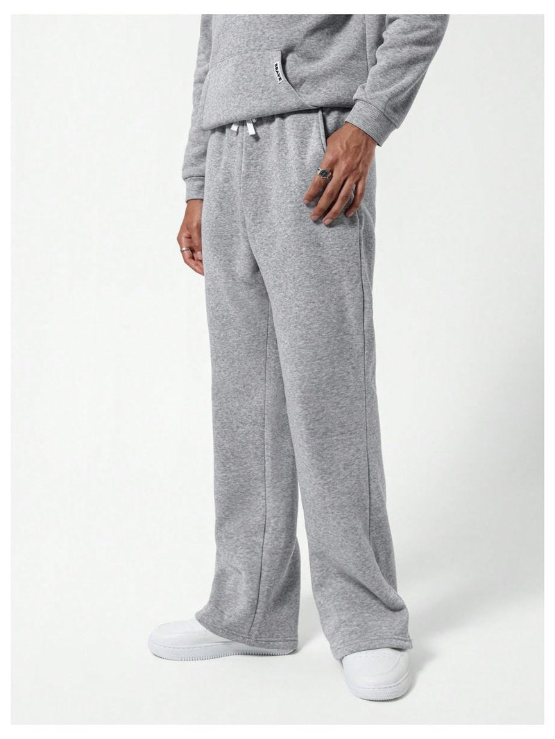 RoseSeek Boy's Straight Leg Sweatpants Elastic Waist Baggy Pants Joggers Athletic Track Pants Trousers Grey 13Y