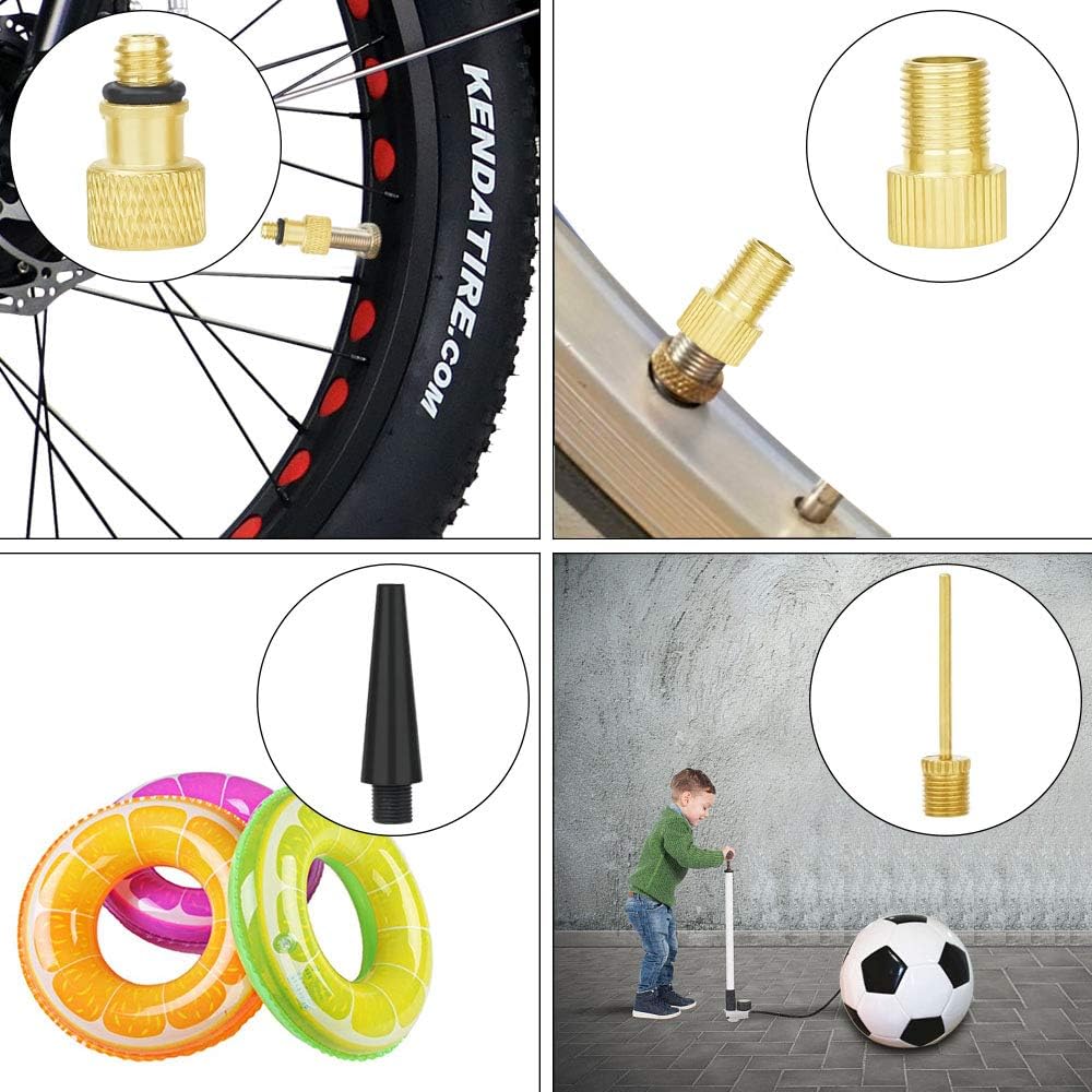 Skiennix High-Grade Brass Valve Adapter - Durable Bicycle Tire Valve Converter
