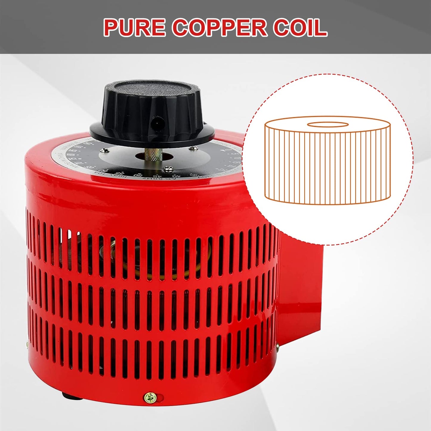 YaeCCC Voltage Transformer 10 Amp Auto AC Variable Voltage Converter,1000VA,0~130 Volt Output (1000W Max)