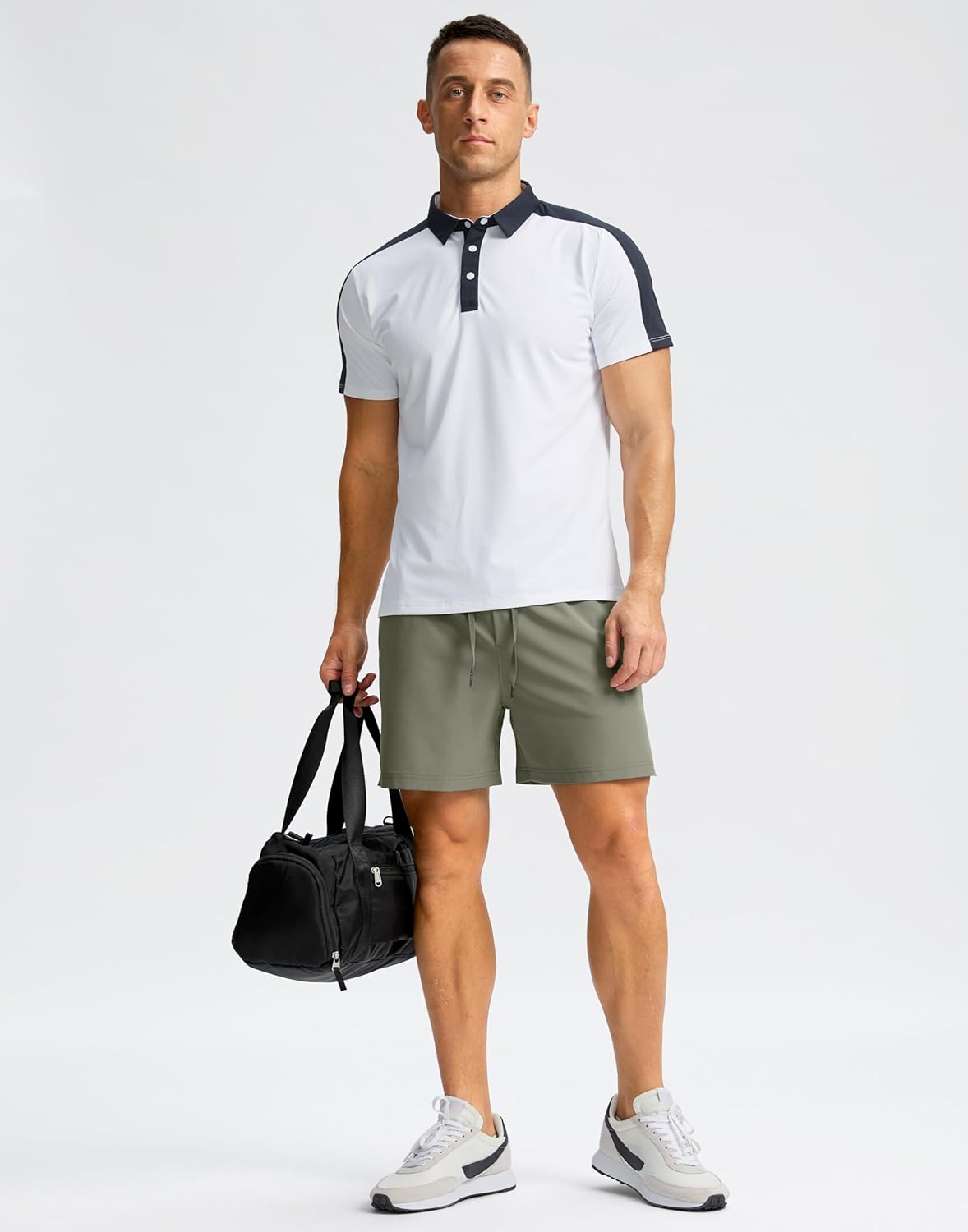 Soothfeel Men's Running Shorts - Lightweight Quick-Dry Athletic Shorts with Zipper Pockets | Available in 9", 7", 5" Sizes