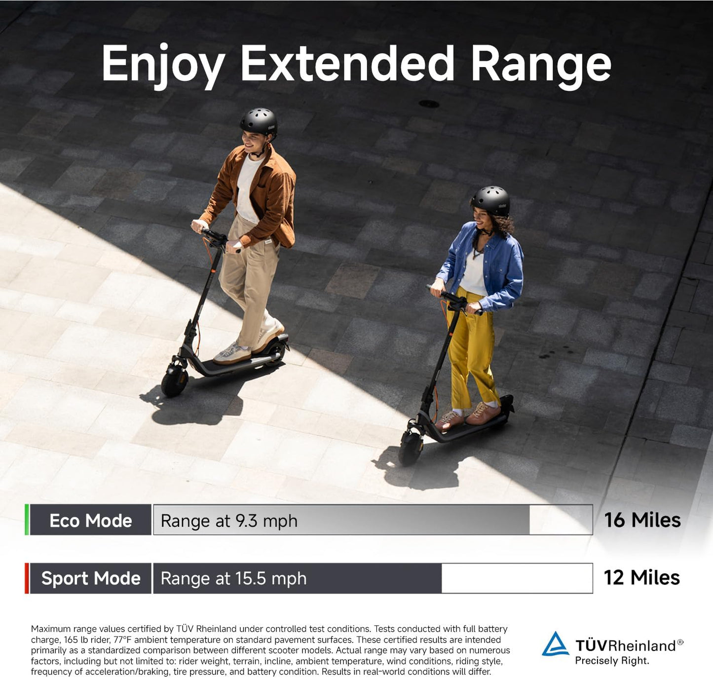 Segway Ninebot E2 Plus Electric Scooter - 15.5–20 MPH, Long Range, Foldable Design, UL Certified