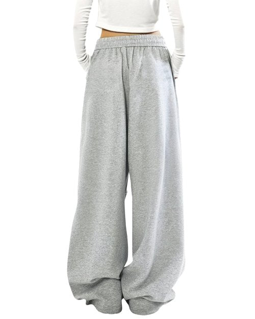 LuminBlaze Women Baggy Sweatpants Wide Leg Lounge Pants Comfy Joggers Fall Winter Outfits 2025 Grey