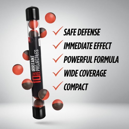 68 Caliber Pepper Balls - Powerful Self Defense Irritant Formula for Maximum Protection