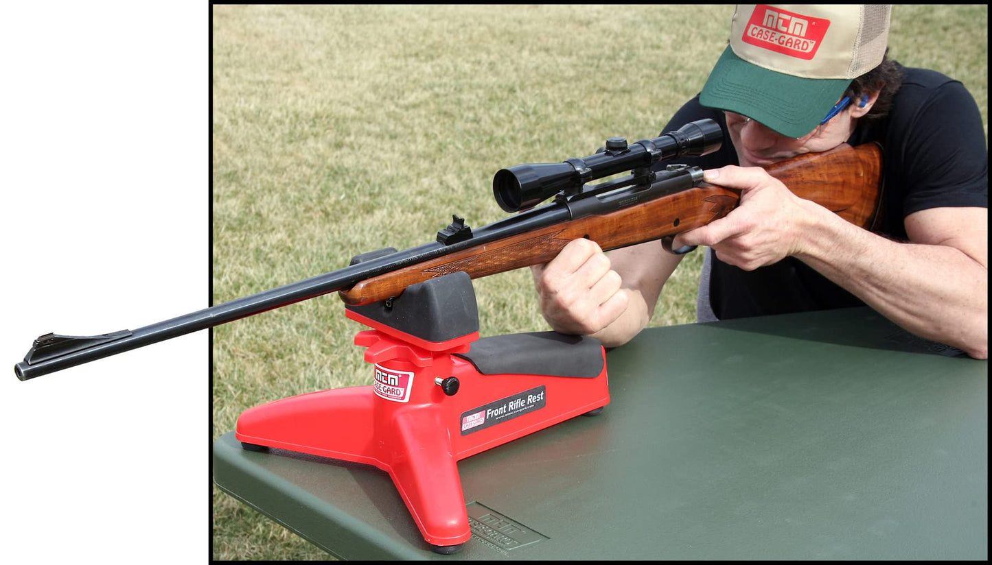 MTM FRR-30 Front Rifle Rest Ideal Shooting Rest for Rifle Shotgun Handgun, USA Made, Red