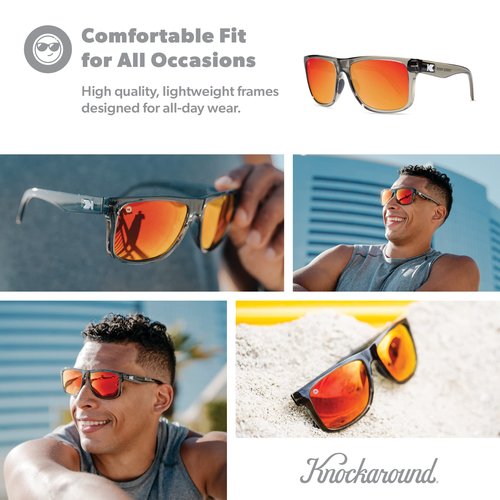 Knockaround Torrey Pines Sport Polarized Sunglasses for Men & Women - UV400 Protection - Running