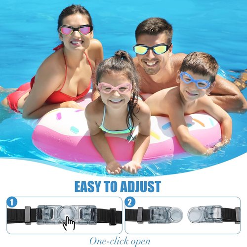 Konohan Swim Goggles - 10 Pack Anti-Fog, No Leak Silicone Glasses with Ear Plugs & Nose Clips for Pool Use