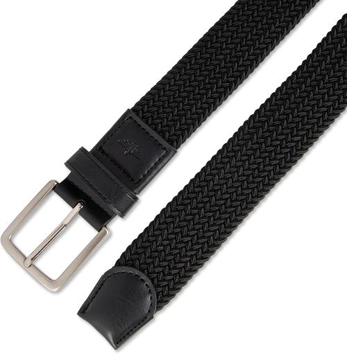 Dockers Men's Braided Belt - 1 3/8 Inch Stretch Fabric for Ultimate Comfort and Style
