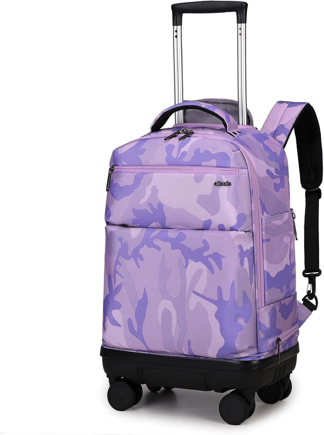 Skiennix Rolling Backpack - 18-Inch Laptop Bag with Removable Wheels | Water-Resistant & Wear-Resistant Design