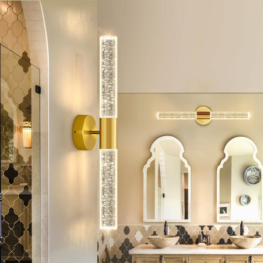 Wall Sconces LED Modern Sconces Dining Room Wall Lighting 10W 3000K LED Wall Lights Crystal Hardwired Wall Light Fixtures for Living Room Bedroom Bathroom Hallway