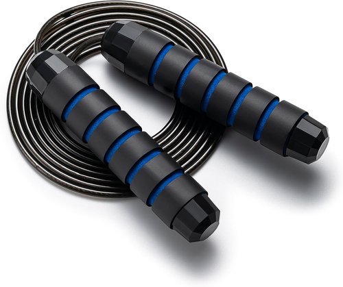 BOOMIBOO Adjustable Jump Rope - Tangle-Free Skipping Rope with Ball Bearings for All Ages | Home & Gym Use