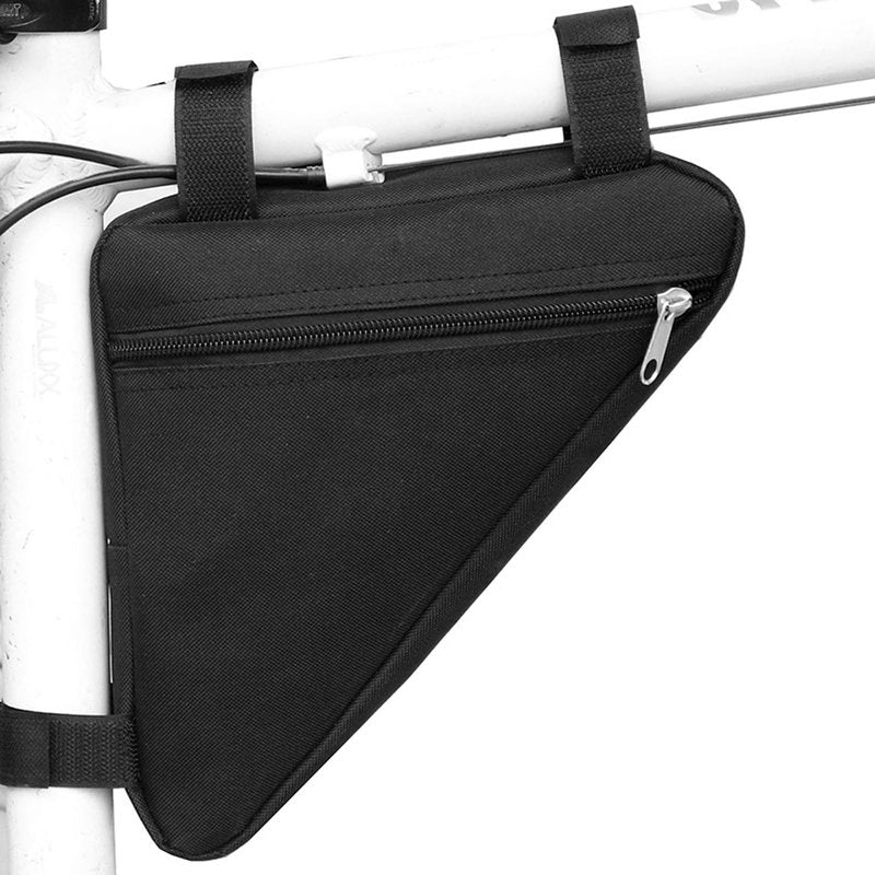 YSUNXINCT Bicycle Triangle Frame Bag, Oxford Cloth, Waterproof, for Phone, Wallet, Keys, Tools, Black