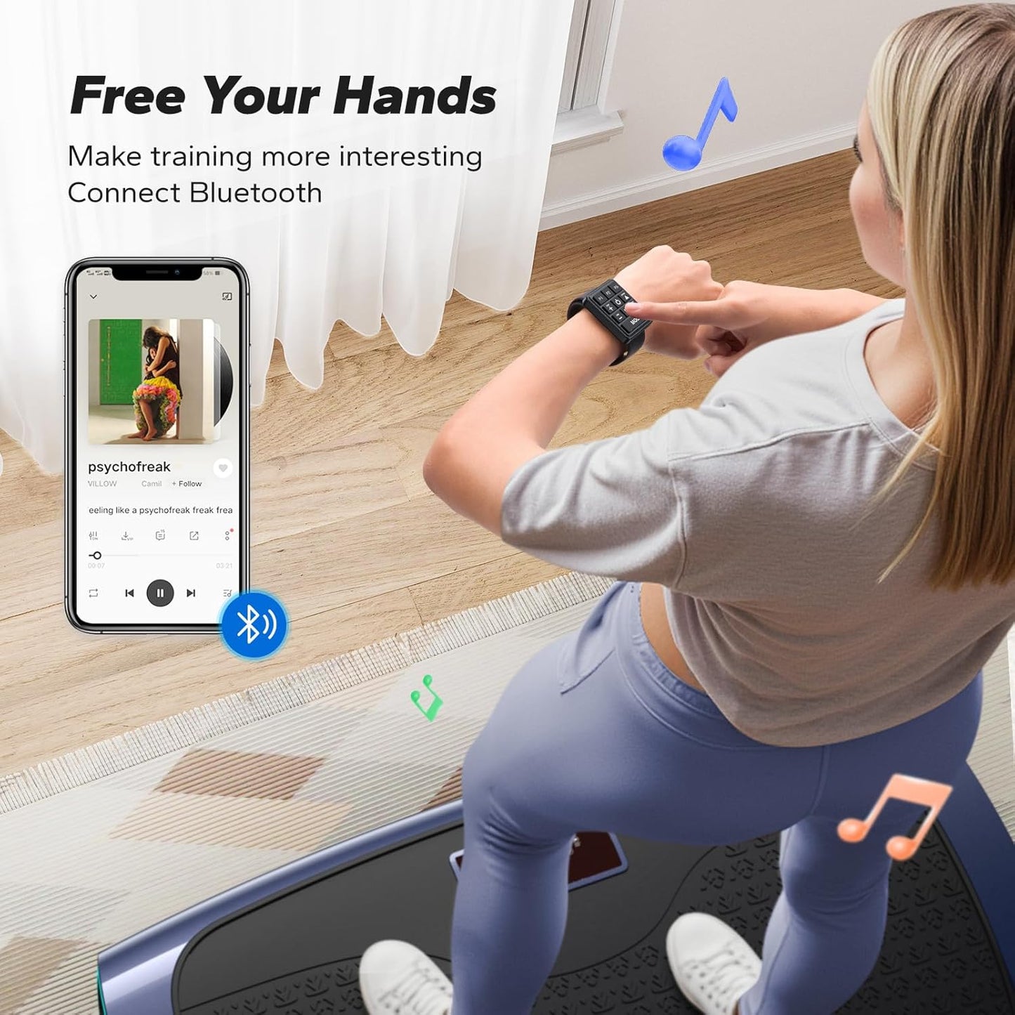 MERACH Vibration Plate Exercise Machine - 3D & 4D Whole Body Vibration Platform for Weight Loss & Lymphatic Drainage | Includes 2 Tension Ropes