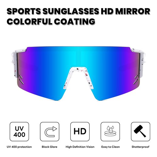 FEISEDY Kids Sunglasses Youth Baseball Sun Glasses, UV400 Sports Teens Cycling Shades for Boys Girls Age 8-16 B0048