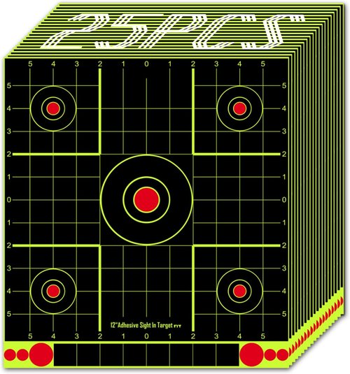 ATFLBOX 12x12 Inch Splatter Paper Targets - Adhesive Shooting Targets for Air Gun, Rifle & Pistol
