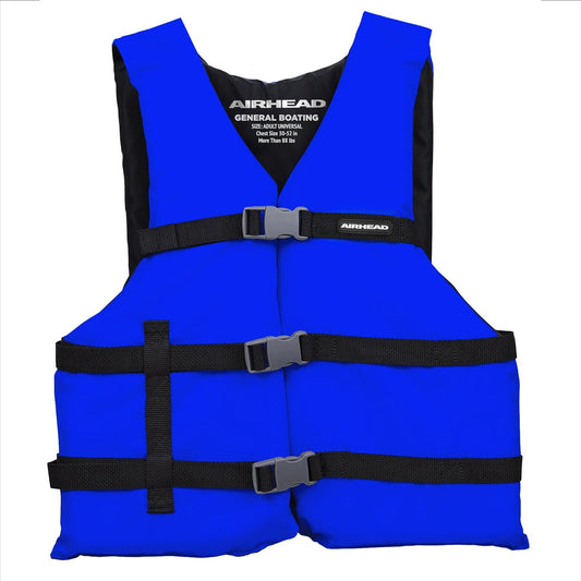 Airhead Life Jacket - US Coast Guard Approved Type III Vest for Boating & Watercraft | All Purpose