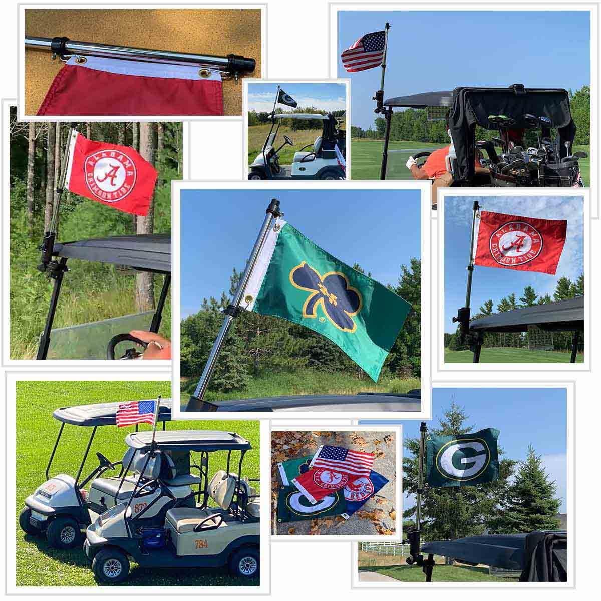 College Flags & Banners Co. South Carolina Gamecocks Golf Cart Flag Pole and Holder Mounting Bracket