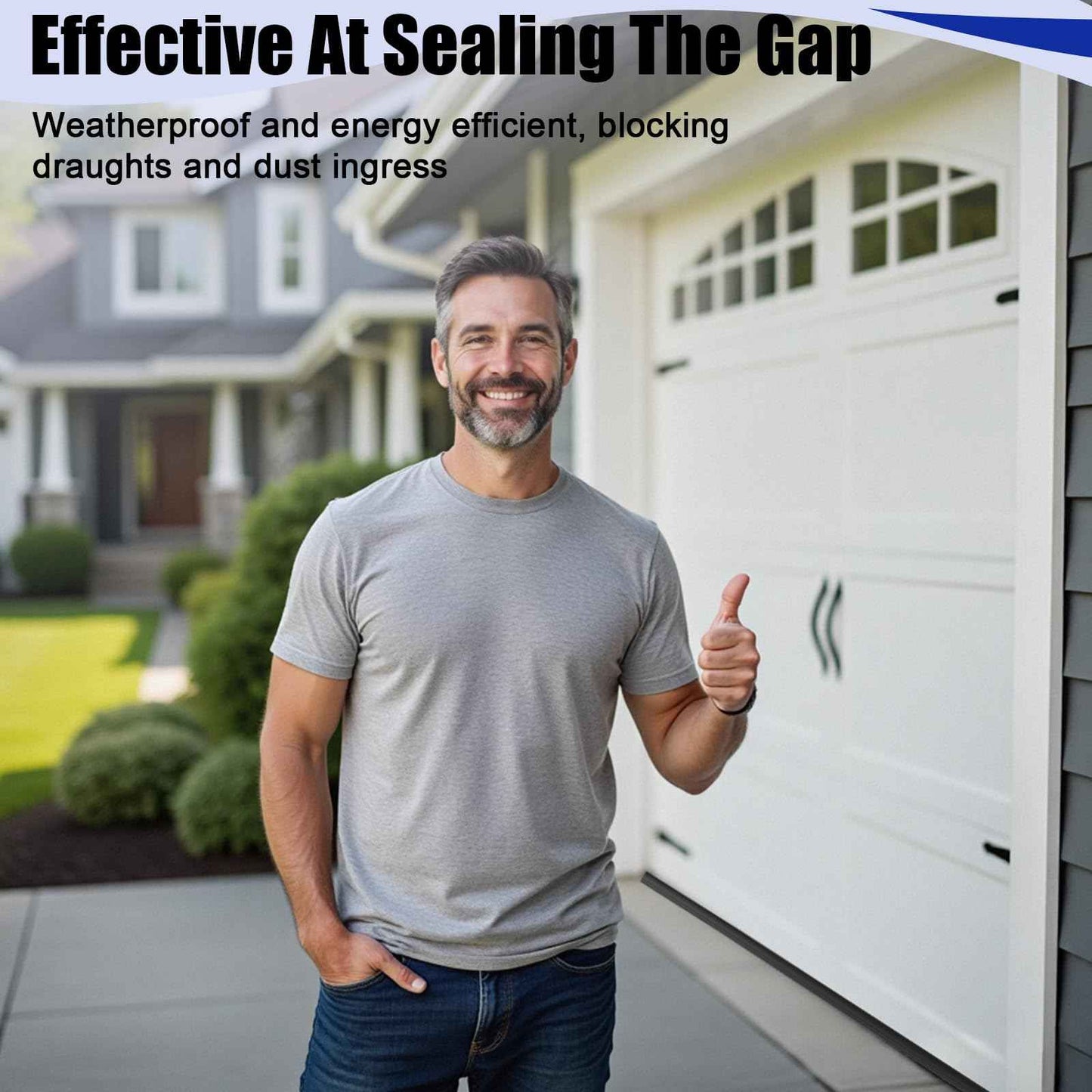 Symyda Garage Door Seal P Bulb – 10.2Ft Flexible Weatherproof TPE Seal for Drafts, Noise Reduction and Saves Energy, Easy DIY Installation, Temperature Resistant, Fits Single Channel Garage Door