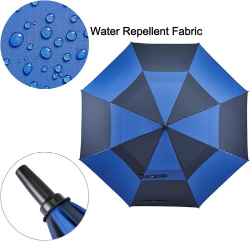 G4Free Automatic Open Golf Umbrella - Oversized Double Canopy, Windproof & Waterproof | 47-72 Inch