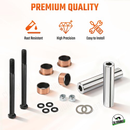 CLUBRALLY EZGO TXT/PDS Golf Cart Bushing Spindle King Pin Tube,Claw Copper Sleeve Kit, OEM#70648-G01, 70749G01, 70745G01