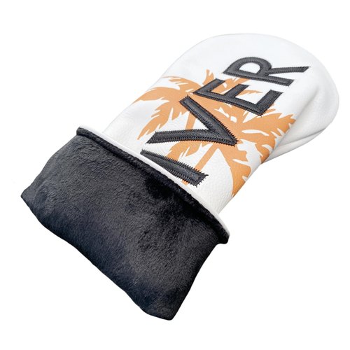 1pc 3 Wood Cover Golf Club Head Covers for Fairway Woods, White with Palm Tree Style Golf 3 Wood Headcover Fits for All Brand Golf Club Accessories for Men Golfers